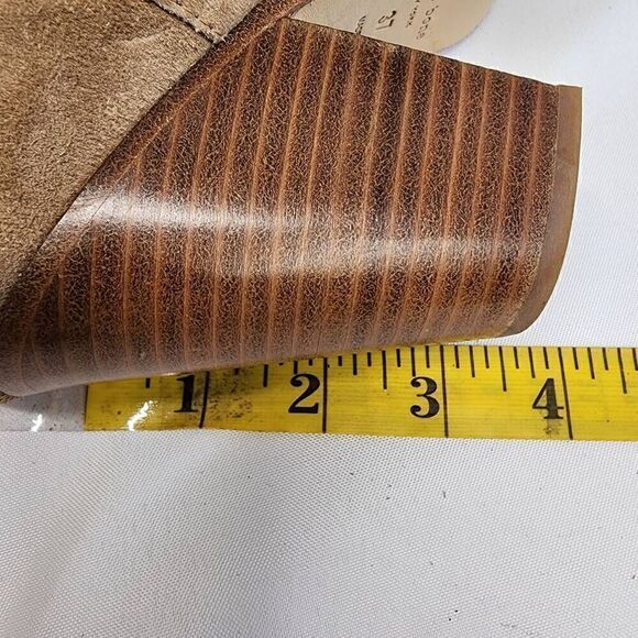 Rag & Bone Women's Harrow Suede Ankle Boot  Size US 7 Camel Block Heel - Picture 12 of 13